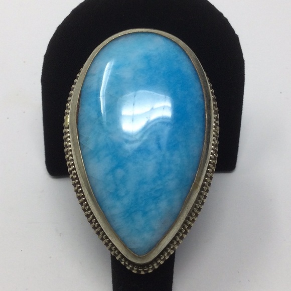 Atlanta Gems Jewelry - Huge Tibetan Genuine Amazonite Ring
